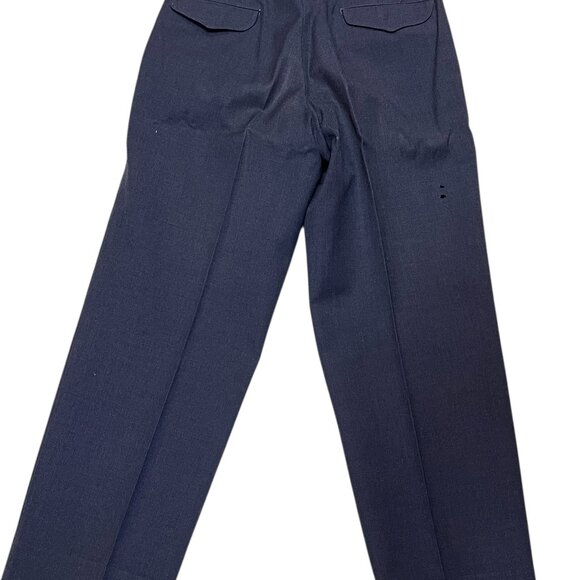 Vintage US Air Force Wool Trousers Size W-30 L-29 P Blue Korean War Military 50s - Picture 2 of 5